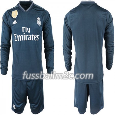 Fußballtrikots Real Madrid Kinder Auswärts Trikotsatz 2018-2019 Langarm Fußballtrikots Real Madrid Kinder Auswärts Trikotsatz 2018-2019 Langarm